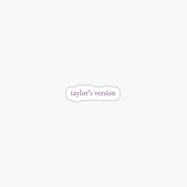Item preview, Taylor Swift Taylor's Version Sticker Purple designed and sold by luckydesigns111.