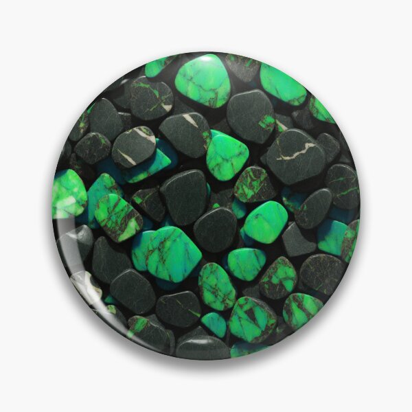 Item preview, Beautiful Smooth Colorful Pebbles Pattern - Green Black Marbles designed and sold by Moonsiess.