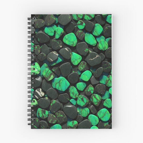 Item preview, Beautiful Smooth Colorful Pebbles Pattern - Green Black Marbles designed and sold by Moonsiess.