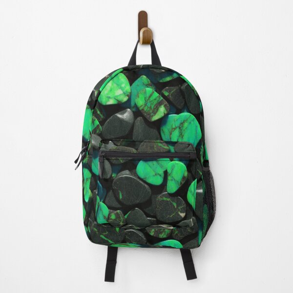 Item preview, Beautiful Smooth Colorful Pebbles Pattern - Green Black Marbles designed and sold by Moonsiess.