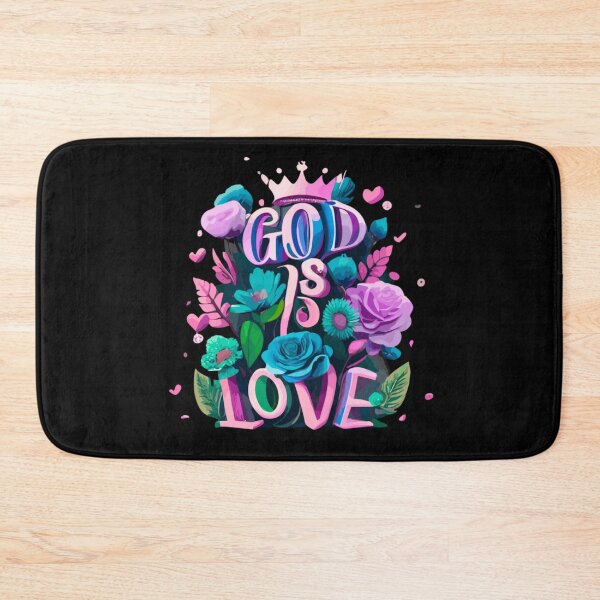 Item preview, God Is Love Floral  designed and sold by SpiritualVision.