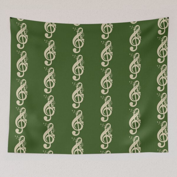 Item preview, Treble Clef - Music Bassoon - Vintage designed and sold by barmalisiRTB.