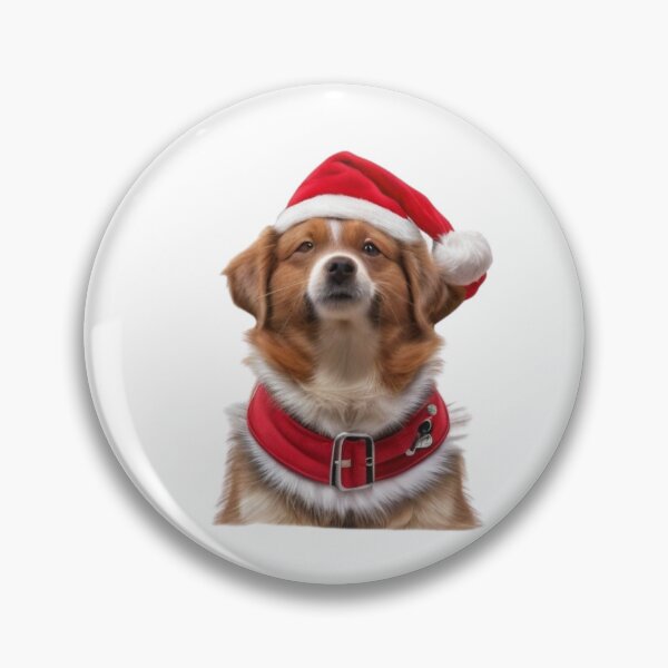 Item preview, Cute brown Santa dog.  Merry Christmas designed and sold by Debsgiftware Ward.