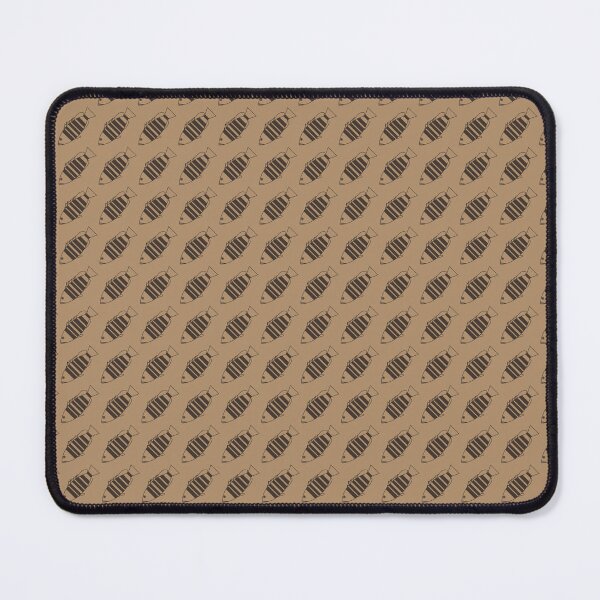 Item preview, Adorable Bar Cod Fish in Black Coffee on Mocha designed and sold by fruttidimare.