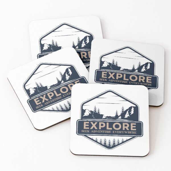 Item preview, Mountain Horizon Explore Icon designed and sold by LittleCabinLife.