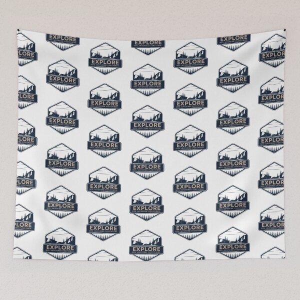 Item preview, Mountain Horizon Explore Icon designed and sold by LittleCabinLife.