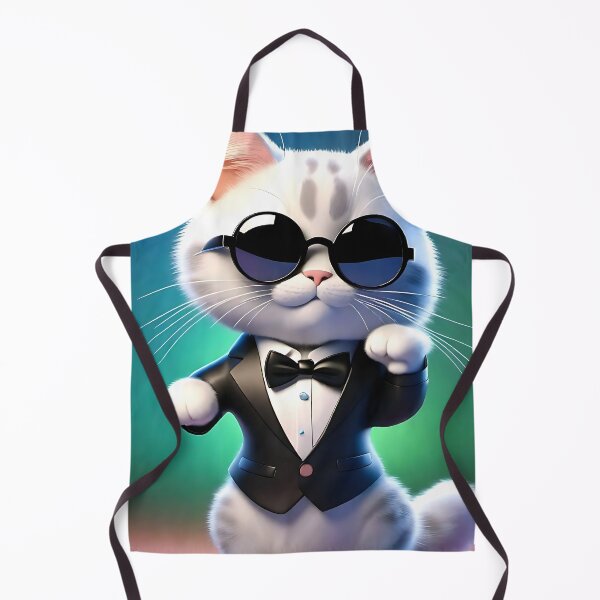 Item preview, Cute cat wearing a tuxedo designed and sold by AiArtworkz.