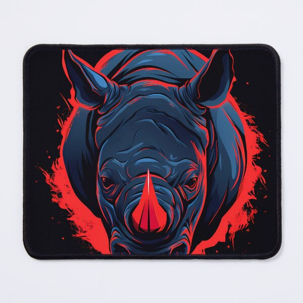 Item preview, “Raging Rhino: Neon Edition” designed and sold by Art-Vortex-fr.