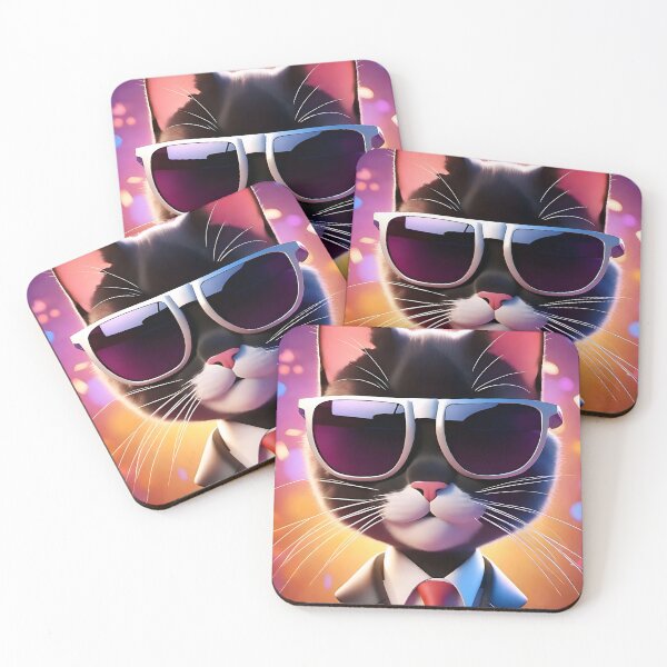Aperçu de l'œuvre Chat cool créée et vendue par AiArtworkz.
