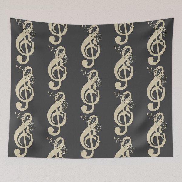 Item preview, Treble Clef -  Music Singer - Vintage designed and sold by barmalisiRTB.