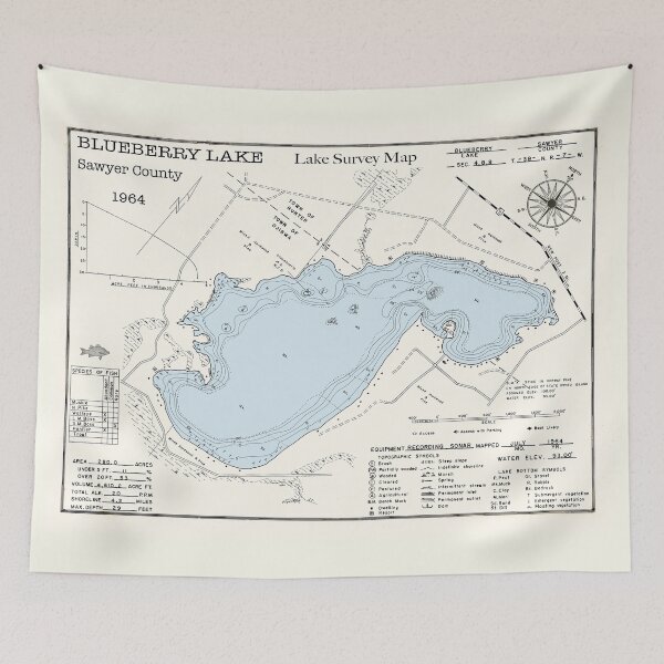 Item preview, Blueberry Lake WI Sawyer County designed and sold by Jean Plout.