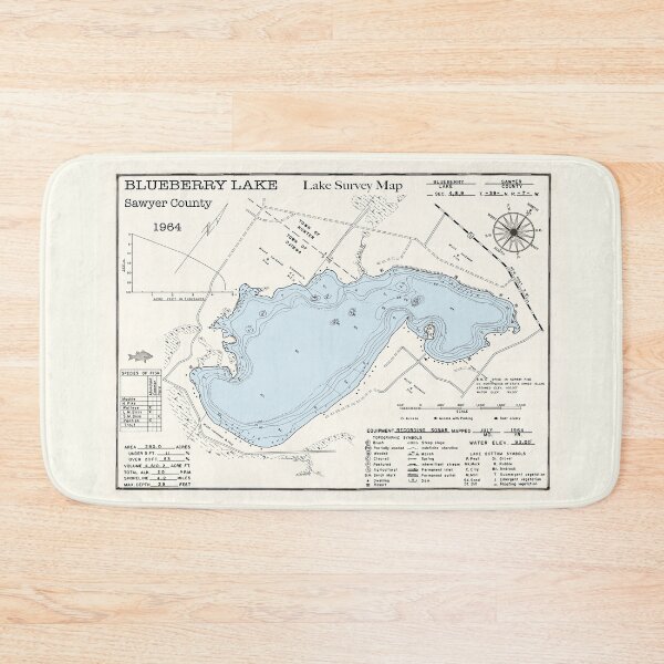 Item preview, Blueberry Lake WI Sawyer County designed and sold by Jean Plout.