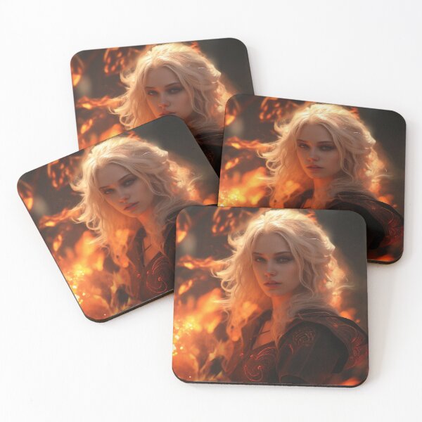 Item preview, Fireheart AI Art print designed and sold by Amberjackdaw.