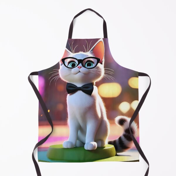 Item preview, Cute cat wearing glasses designed and sold by AiArtworkz.