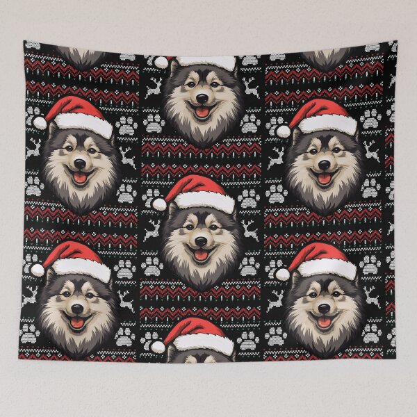 Item preview, Finnish Lapphund Ugly Sweater Christmas designed and sold by rafaeltto.