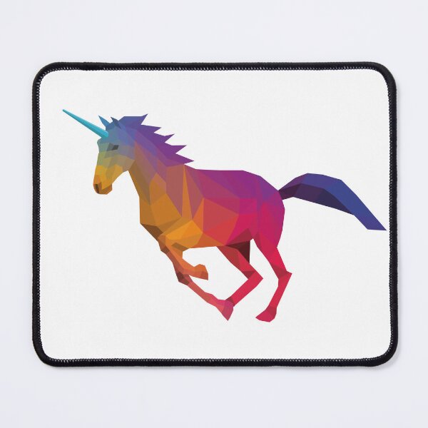 Item preview, Rainbow Low Poly Unicorn designed and sold by shaldesign.
