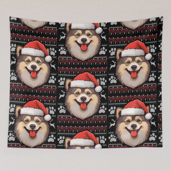 Item preview, Finnish Lapphund Ugly Sweater Christmas designed and sold by rafaeltto.