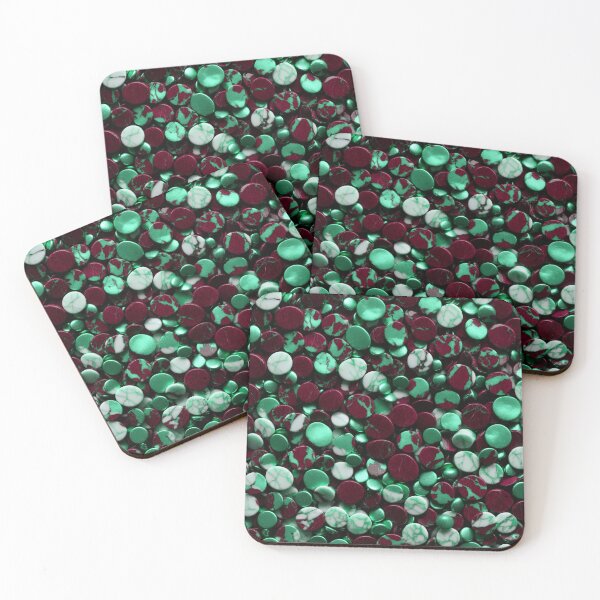 Item preview, Beautiful Smooth Colorful Pebbles Pattern - Green Teal Pink Marbles designed and sold by Moonsiess.