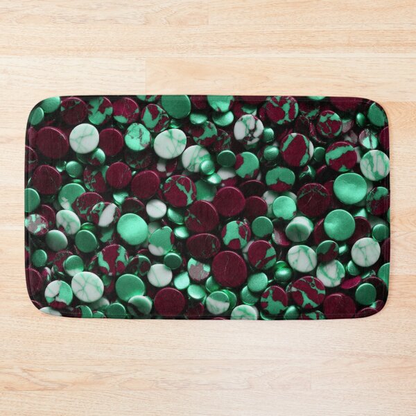 Item preview, Beautiful Smooth Colorful Pebbles Pattern - Green Teal Pink Marbles designed and sold by Moonsiess.
