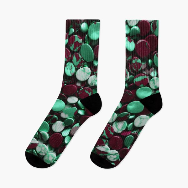 Item preview, Beautiful Smooth Colorful Pebbles Pattern - Green Teal Pink Marbles designed and sold by Moonsiess.