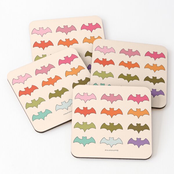 Item preview, Rainbow Bats designed and sold by doodlebymeg.