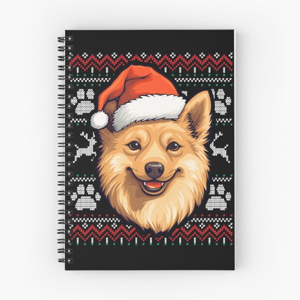 Item preview, Finnish Spitz Ugly Sweater Christmas designed and sold by rafaeltto.
