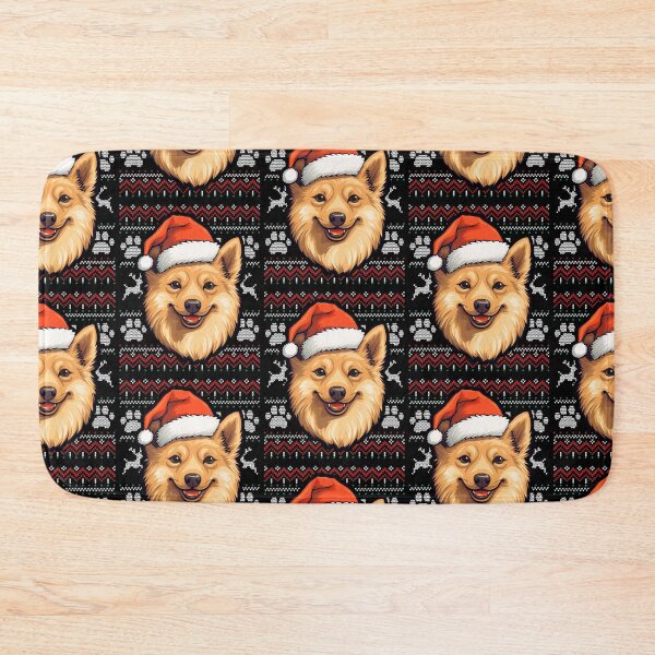 Item preview, Finnish Spitz Ugly Sweater Christmas designed and sold by rafaeltto.