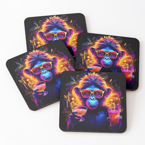 Artikelvorschau, „Monkey Mixologist: Neon Likör“ entworfen und verkauft von Art-Vortex-fr.