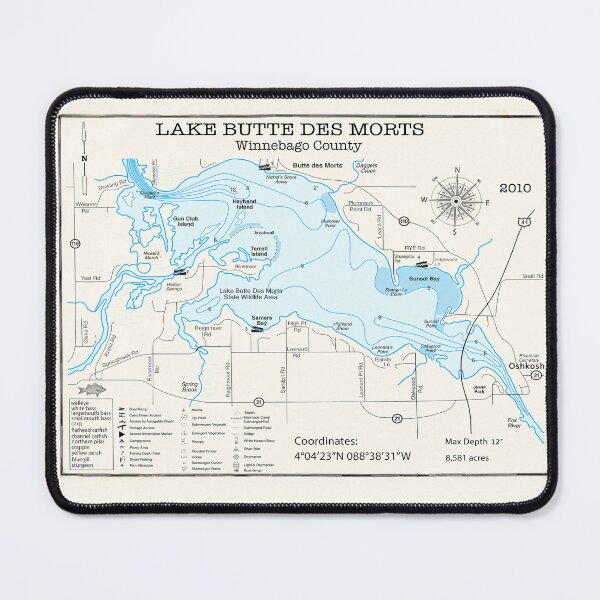 Item preview, Butte Des Morts Lake WI Winnebago County designed and sold by Jean Plout.