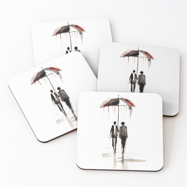 Item preview, Couple in the Rain designed and sold by Sketch-Shack.