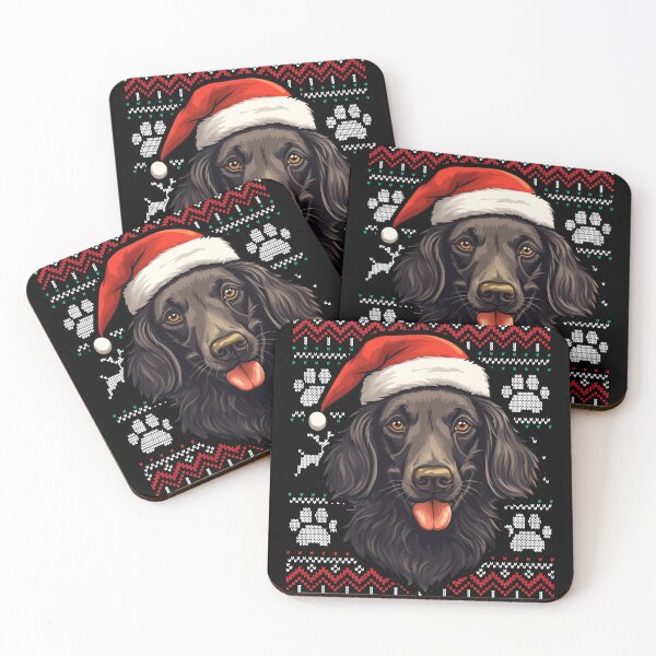 Item preview, Flat Coated Retriever Ugly Sweater Christmas designed and sold by rafaeltto.