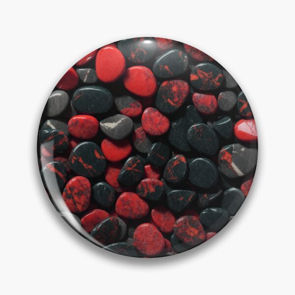 Item preview, Beautiful Smooth Colorful Pebbles Pattern - Red Black Marbles designed and sold by Moonsiess.