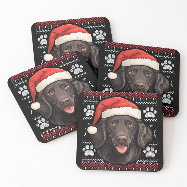 Item preview, Flat Coated Retriever Ugly Sweater Christmas designed and sold by rafaeltto.