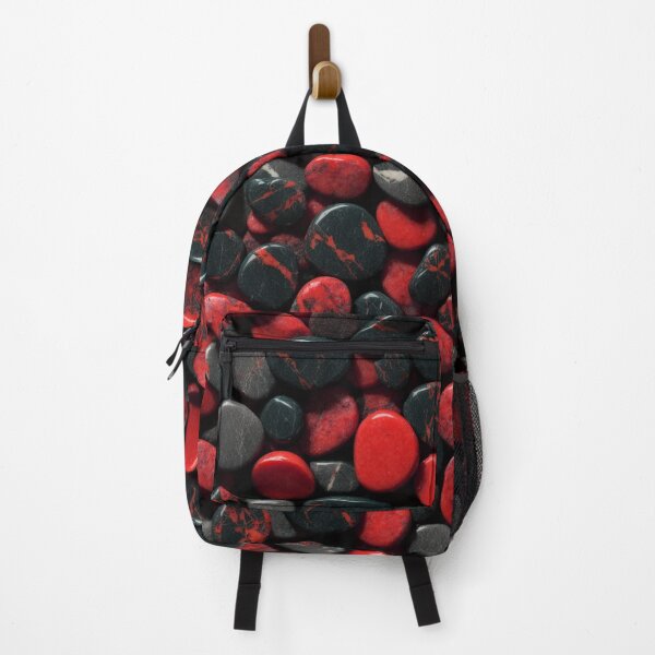 Item preview, Beautiful Smooth Colorful Pebbles Pattern - Red Black Marbles designed and sold by Moonsiess.