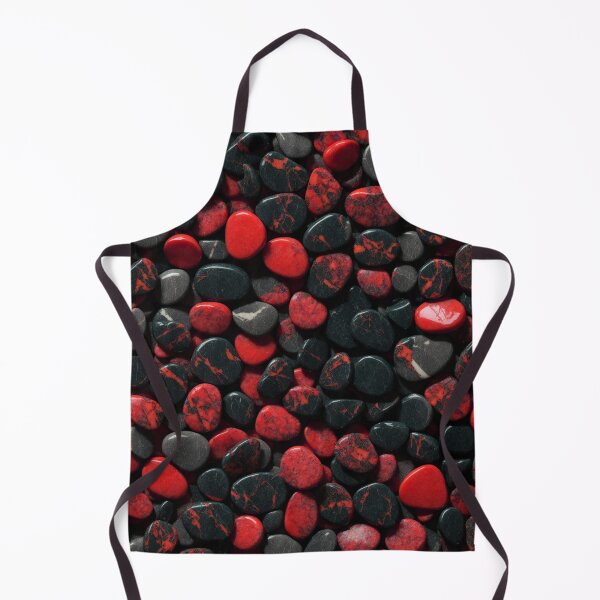 Item preview, Beautiful Smooth Colorful Pebbles Pattern - Red Black Marbles designed and sold by Moonsiess.