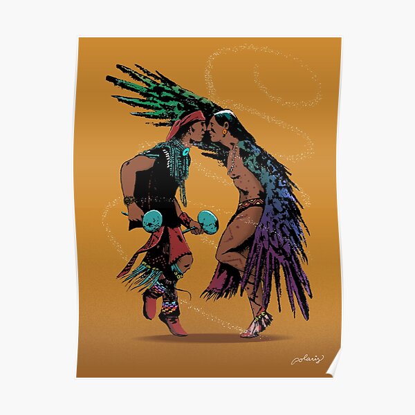 Butterfly and Eagle Dancers Poster