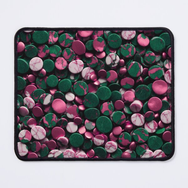 Item preview, Beautiful Smooth Colorful Pebbles Pattern - Pink White Black Marbles designed and sold by Moonsiess.