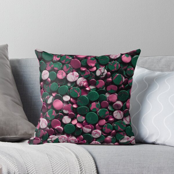 Item preview, Beautiful Smooth Colorful Pebbles Pattern - Pink White Black Marbles designed and sold by Moonsiess.