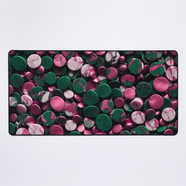Item preview, Beautiful Smooth Colorful Pebbles Pattern - Pink White Black Marbles designed and sold by Moonsiess.