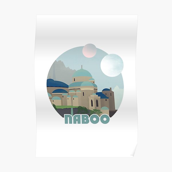 Affiche de voyage rétro Naboo Poster