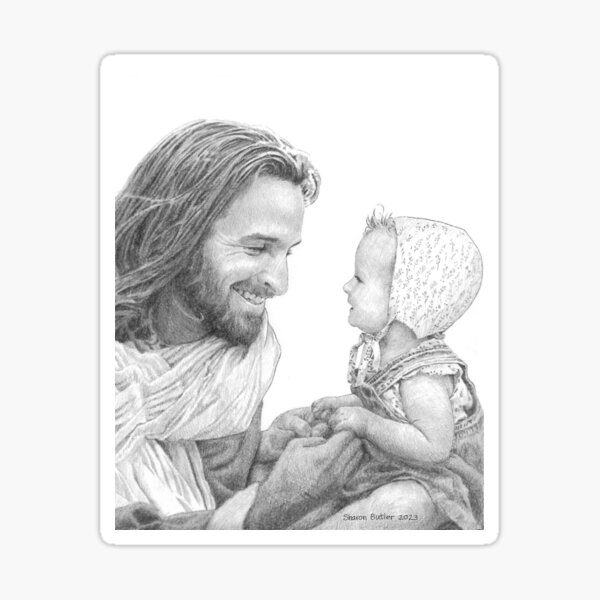 Jesus Loves the Little Children Sticker