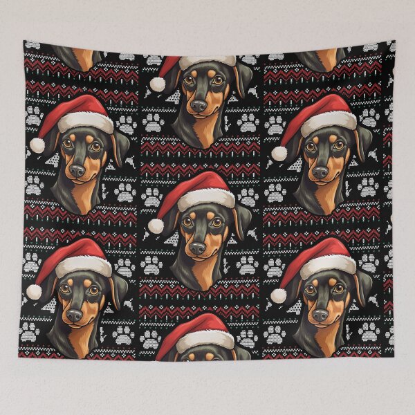 Item preview, German Pinscher Ugly Sweater Christmas designed and sold by rafaeltto.