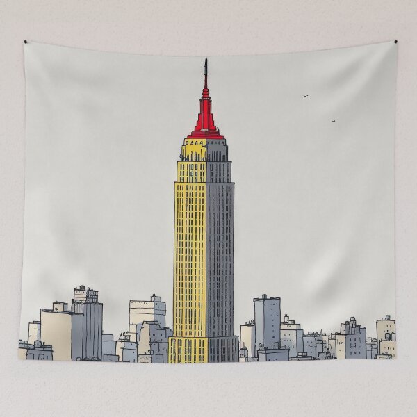 Item preview, Boceto en color del Empire State Building designed and sold by CaseLargo.