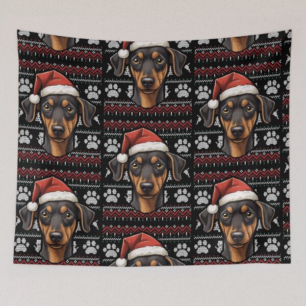 Item preview, German Pinscher Ugly Sweater Christmas designed and sold by rafaeltto.