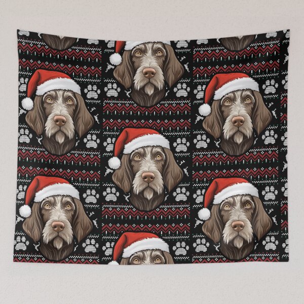 Item preview, German Wirehaired Pointer Ugly Sweater Christmas designed and sold by rafaeltto.
