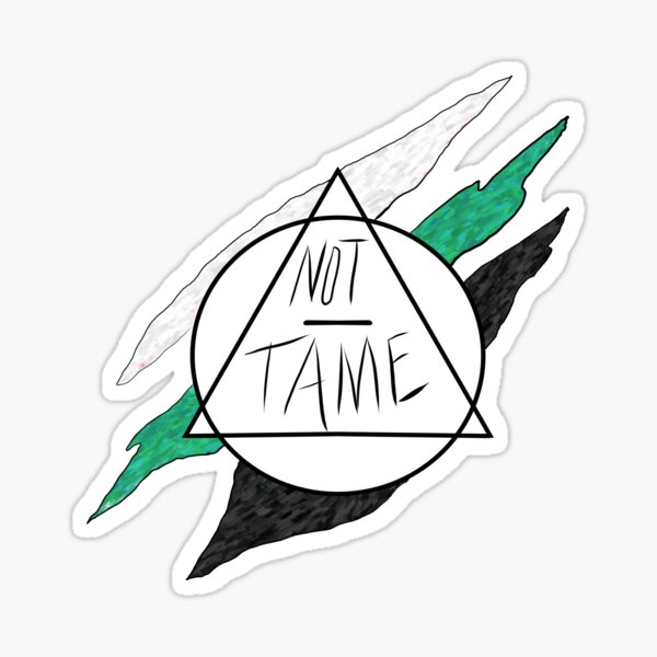 Therian Not Tame hand letter series Neutrois Sticker for Sale by  AlmosFrostedArt