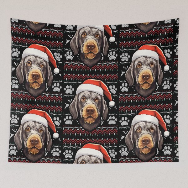 Item preview, German Wirehaired Pointer Ugly Sweater Christmas designed and sold by rafaeltto.