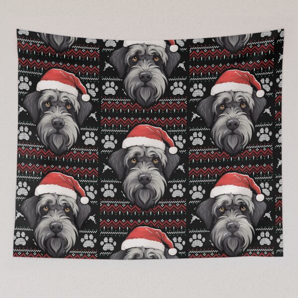 Aperçu de l'œuvre Giant Schnauzer Ugly Sweater Christmas créée et vendue par rafaeltto.