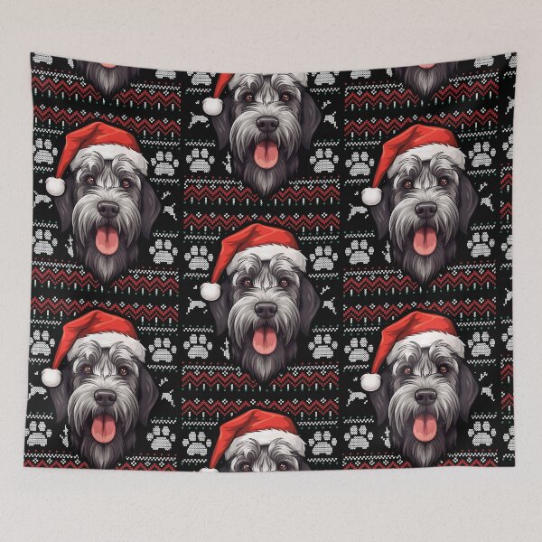 Aperçu de l'œuvre Giant Schnauzer Ugly Sweater Christmas créée et vendue par rafaeltto.
