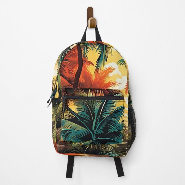 Item preview, Colorful tropical palms print designed and sold by dcrc.